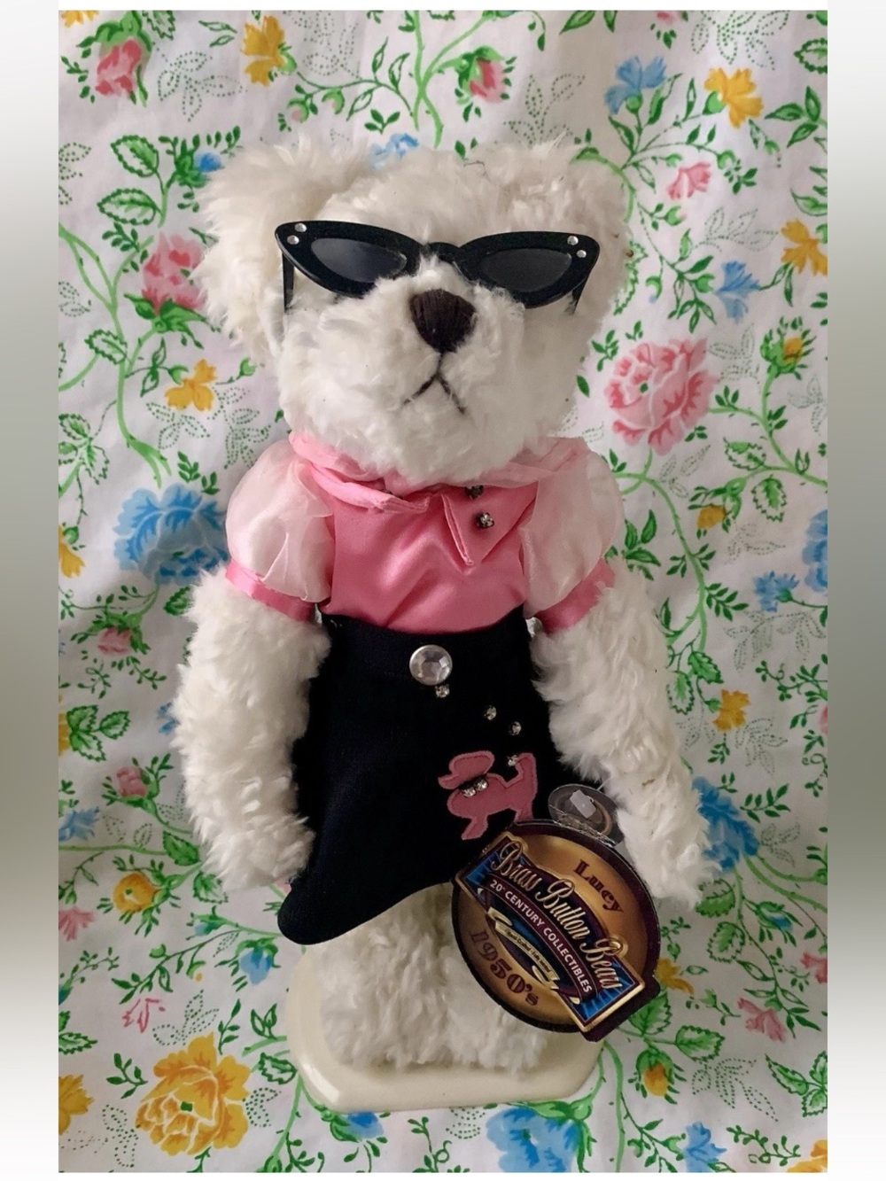 Lucy Brass Button Bears Collectibles 1950's 12” Retro